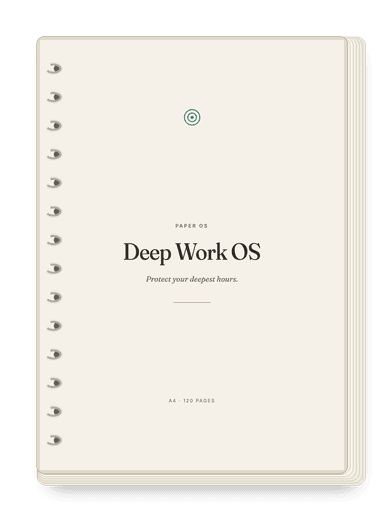 Deep Work OS, Minimal cover