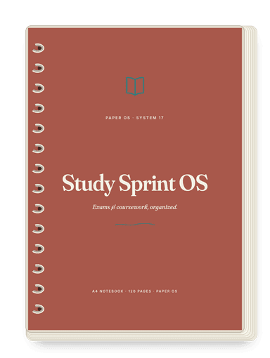 Study Sprint OS, Bold cover