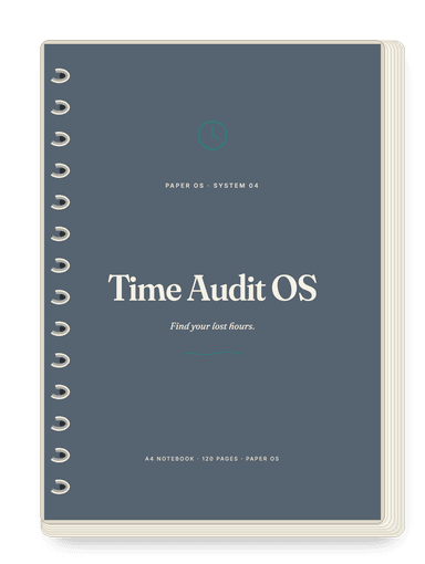 Time Audit OS, Bold cover