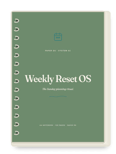 Weekly Reset OS, Bold cover