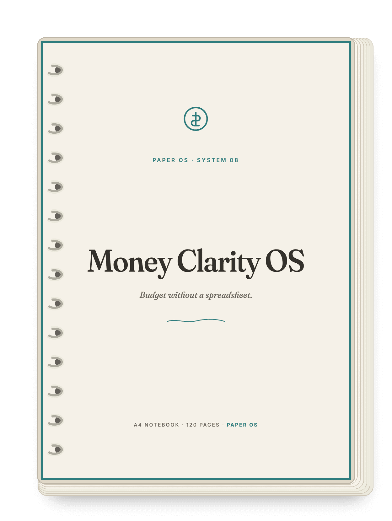 Money Clarity OS — A4 spiral notebook, 120 pages