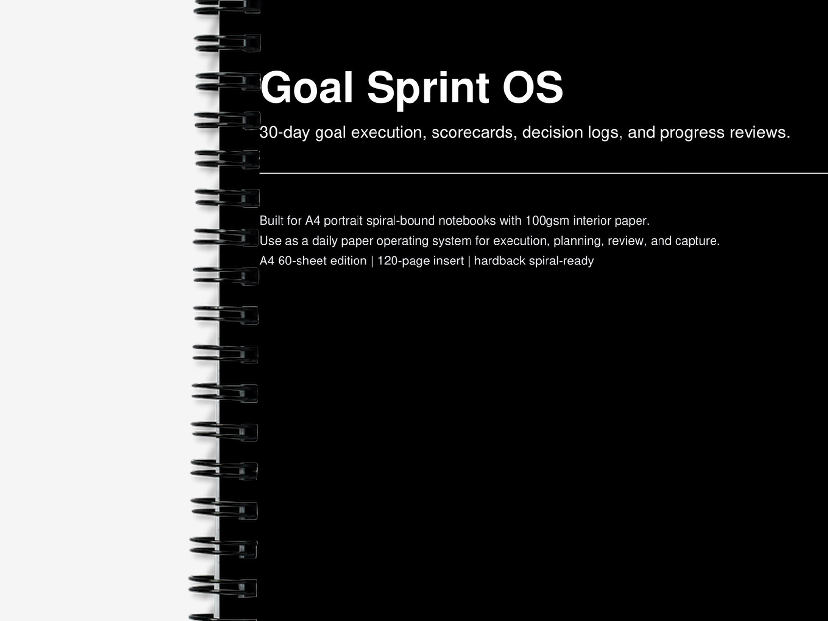 Goal Sprint OS product preview